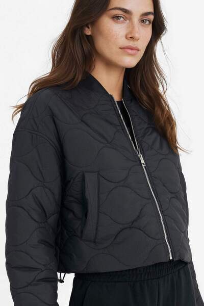 DeFacto Su Geçirmez Regular Fit Kolej Yaka Fermuarlı Bomber Mont F0031AX25AU