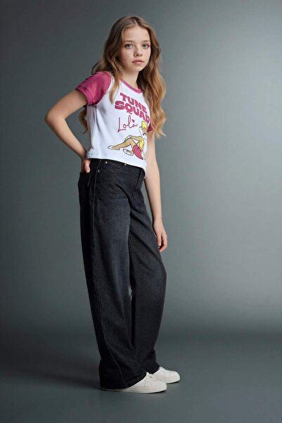 DeFacto Girl's Jean Pants G4647A8/Nm36 Anthra