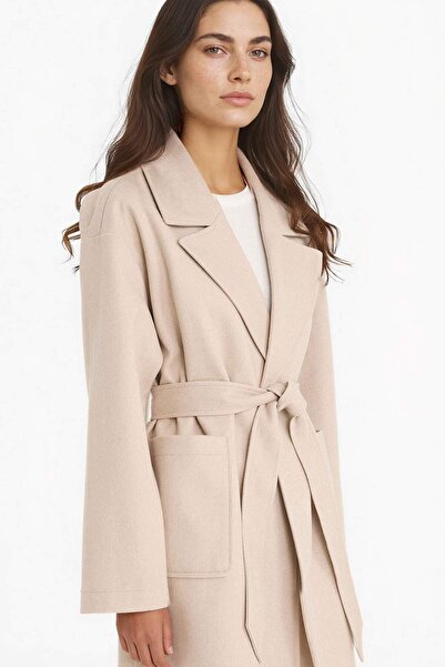 DeFacto Palton cu bretele cu croșetat cu potrivire normală E8636AX25AU