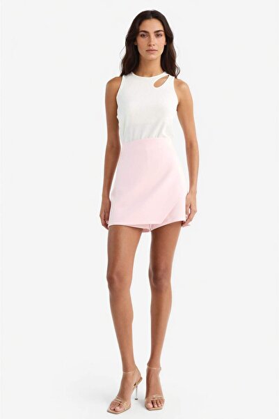 DeFacto Yüksek Bel Şort Etek F8310AX25AU