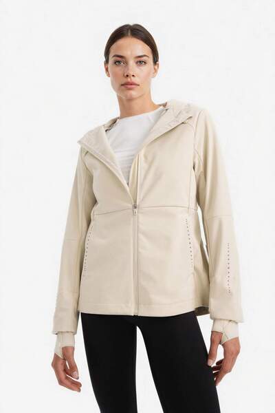 DeFacto DefactoFit Softshell παλτό Αδιάβροχο αντιανεμικό λεπτή εφαρμογή με κο...