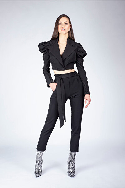 Monarh Design Παντελόνι boyfriend με κωνικό τελείωμα