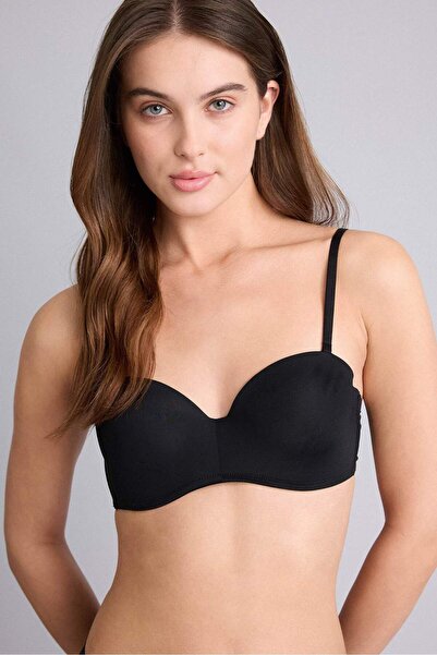 DeFacto Fall in Love Κενό Συλλέκτη Στράπλες Βασικό Μπικάνικο χωρίς γέμιση Y37...