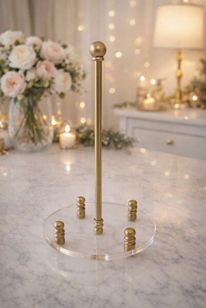 innossa pleksi dekorasyon Držač papirnih ubrusa od mat zlatnog papira