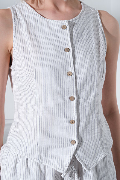 Maule 100% pamuk Muslin tkana tkanina Žene Prsluk @Viktor