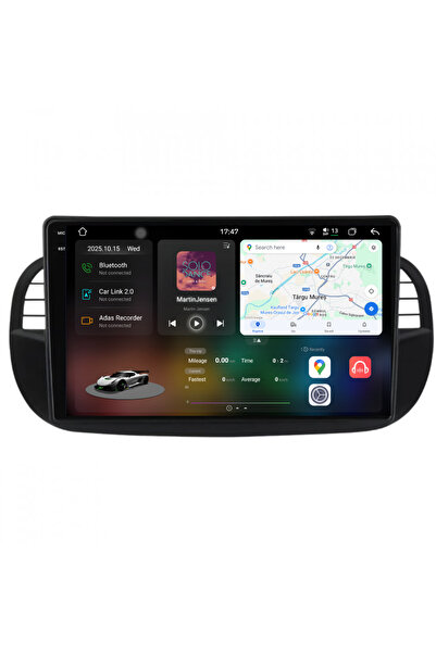 NavStore Navigatie Dedicata Fiat 500 (2007-2015), 2K, 12Gb Ram, 256Gb Stocare...
