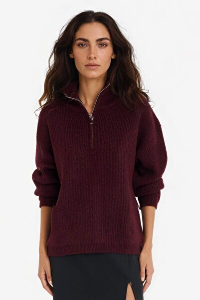 DeFacto سترة تريكو نصفية بسحّاب من ريلاكس فيت F3897AX25WN