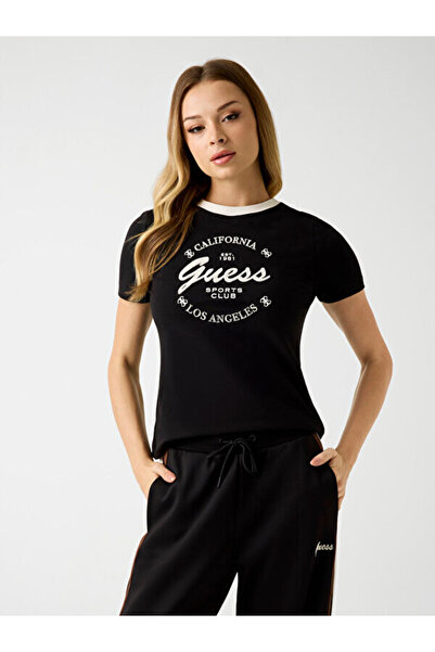 Guess Γυναικείο T-shirt V5BI03J1314 Μαύρο