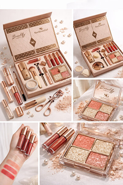 HULIABEAUTY بوكس مكياج متكامل يجمع لك الأساسيات في بوكس واحدة بتصميم فخم وألوان أنيقة.+مناسب ك(هديه)
