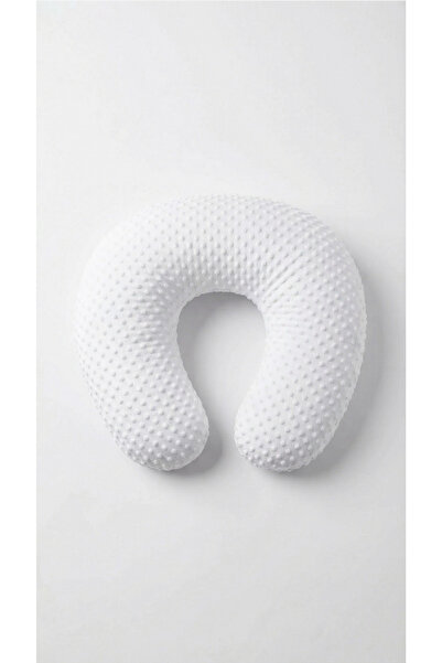 PRICHINDEL Pernă de alăptare cu husă detașabilă, minky, albă