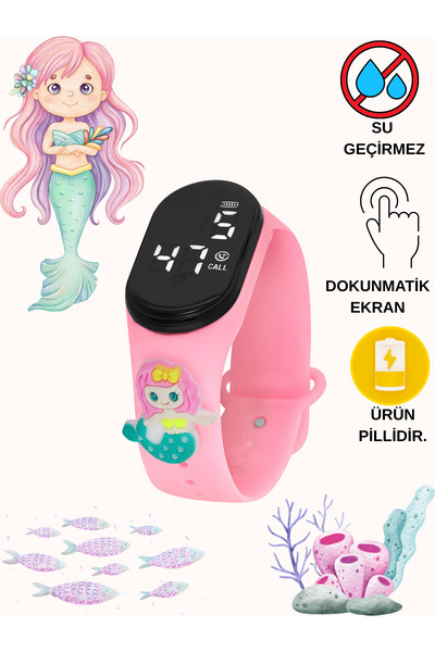 Ticarto Digital Led Ekranlı Figürlü (SU GEÇİRMEZ) Çocuk Kol Saati TCTSR006901...