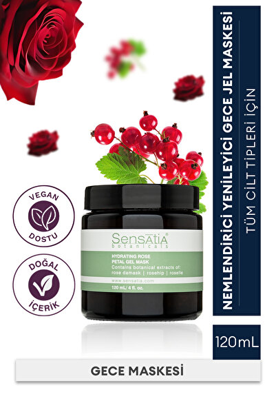 Sensatia Botanicals Intensive Moisturizing Rose Petal Natural Gel Mask 120ml ...