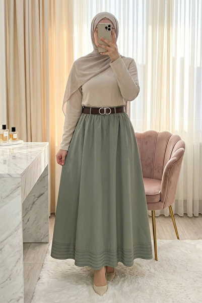 HİJABAYA Φούστα με ελαστική μέση στην άκρη Με λεπτομέρεια ραφής Με φόδρα Εισα...