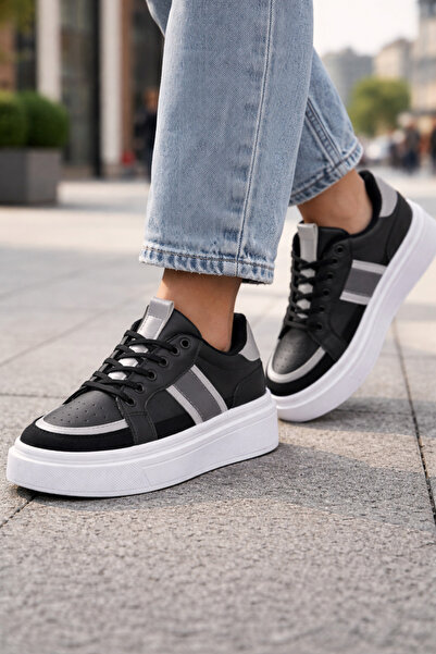 Emax Ženske trendi debele đonove Patike ležerna sportska obuća sa vezicama Or...