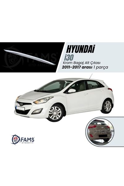 FAMS OTO AKSESUAR Hyundai I30 Krom Bagaj Alt Çıtası 2011-2017 Arası Paslanmaz...