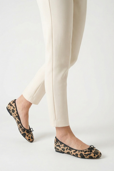 owwox club رومينا؛ أحذية باليه بنقشة الفهد