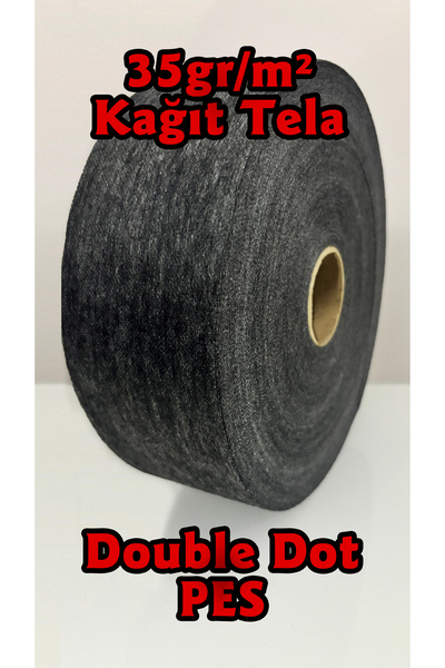 Plankton Tasarım Kağıt Tela, 35gr, Füme/Antrasit, 7cm X 200m