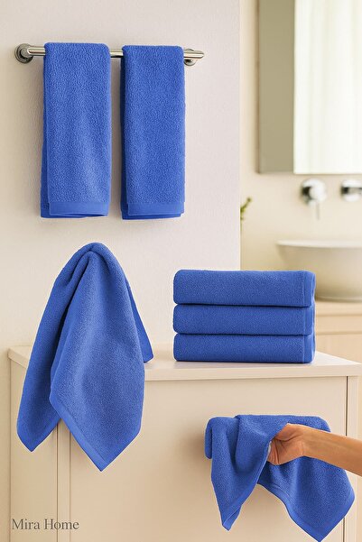 Mira Home Set de bumbac prosoape pentru mâini și față, fără model, moi, textu...