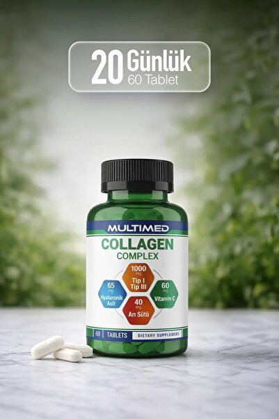 Multimed Kolajen 1000 mg – Cilt Elastikiyeti & Eklem Destek Formülü – 60 Tablet