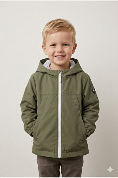 benitto kids Boy's Mesh Inside K Hooded Raincoat