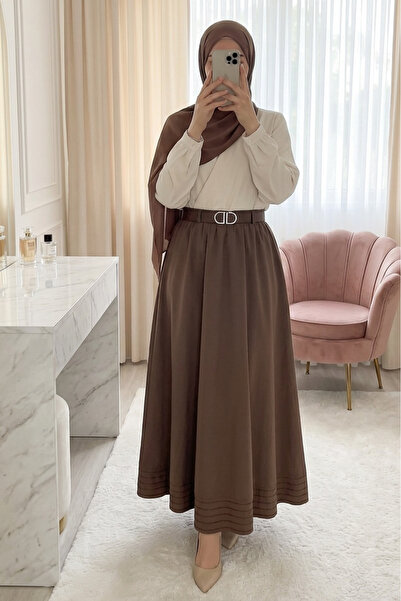 HİJABAYA Φούστα με ελαστική μέση στην άκρη Με λεπτομέρεια ραφής Με φόδρα Εισα...