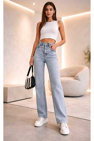 Ramrod Quin 90S - Светли снежни дънки със супер висока талия от ликра, пантал...