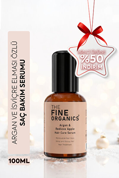 THE FINE ORGANICS Argan & Isviçre Elması Özlü Saç Bakım Serumu, 100ml