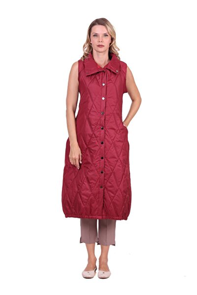 Invee Propeller Quilted Vest Bordo