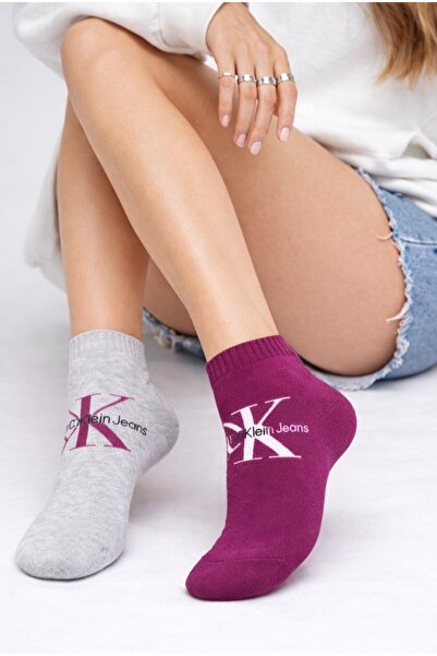 Calvin Klein CKJ Women's Sneaker 2'li havlu taban