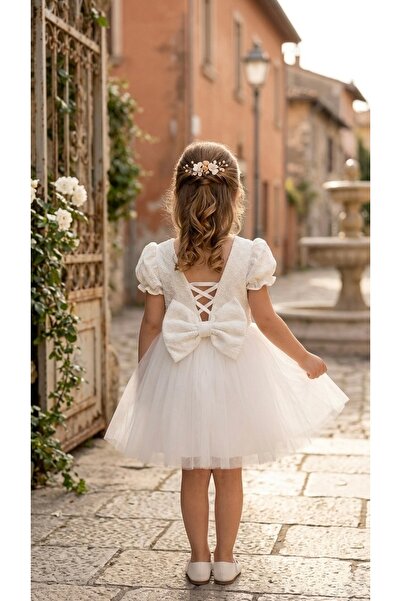 BİLGEN Style Devojčica, letnja haljina sa balon rukavima, svečana haljina za ...