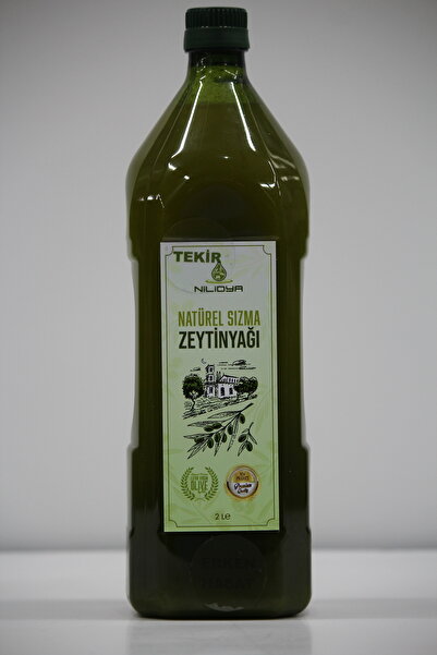 Nilidya Tekir Erken Hasat Soğuk Sıkım Zeytinyağı 2 Litre Pet