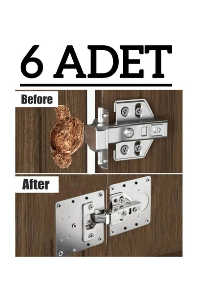 zeixpow Menteşe Tamir Onarım Seti Paslanmaz Dolap Tamir Onarım Kiti Kapak Men...