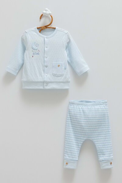 Caramell ALL TIME BOY ÖN ÇITÇITLI ALT ÜST TAKIM Mavi