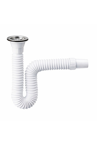 Muhtelif Rekorsuz Körüklü Lavabo Sifonu A.Kalite (Esnek Gider Hortumu)