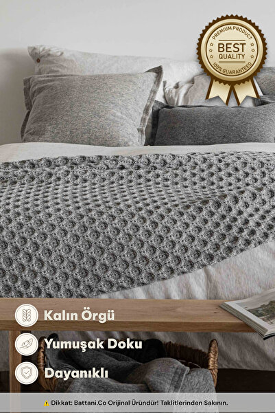 Battani.Co Početna Debeli Pleteni Ćebe Sofa i Krevet Gornji Dekorativni Ćebe ...