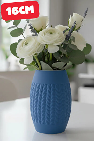 Genç 3D Vază lungă Örgü cu model |   Vază înaltă tricotată |   Decor modern p...