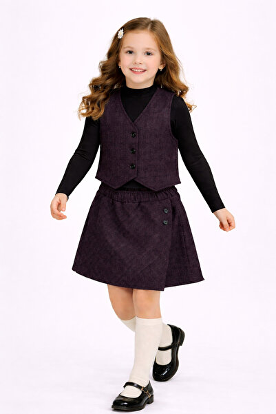 Veni Baby Girl's Shorts Skirt & Vest