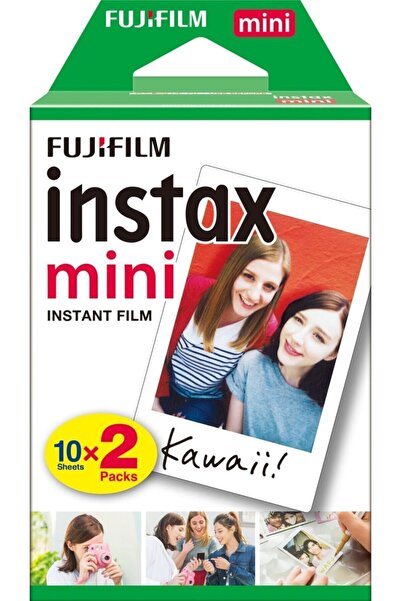 Fujifilm Beyaz Instax Mini 20'li Film Tek Ebat Fotoğraf Kağıtları