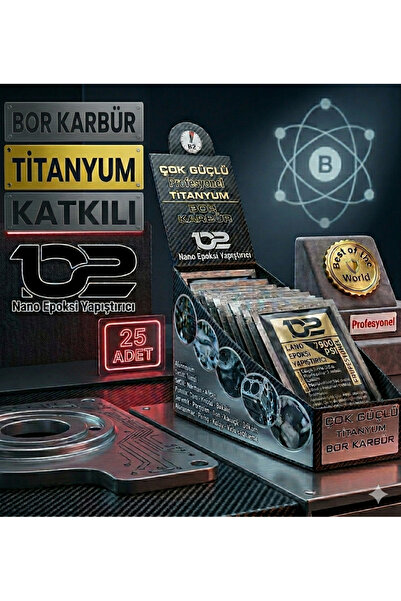 Genel Markalar 102 Nano Epoksi (1 TON KALDIRMA) Yüksek Isıya Dayanıklı (180 °...