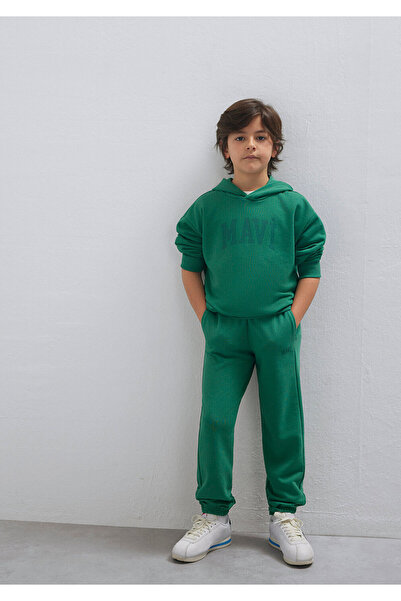 Mavi لوغو مطبوع بنطال رياضي أخضر 6010024-71697