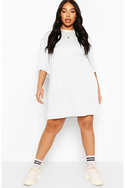 arakan Plus Size Oversize T-Shirt Comfortable Fit, Casual Stylish Mini Dress ...