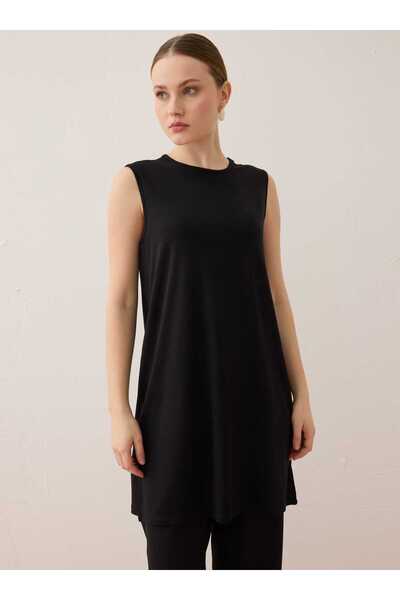 Refka Viskoza Tunika bez rukava od tkanine Osnovni - crna - Benin