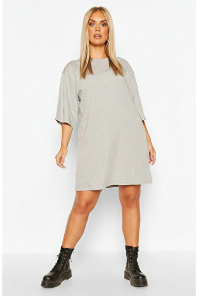 arakan Plus Size Oversize T-Shirt Comfortable Fit, Casual Stylish Mini Dress ...