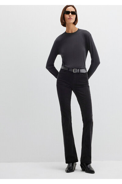 Mavi Molly Black Velvet Trousers 1013682991