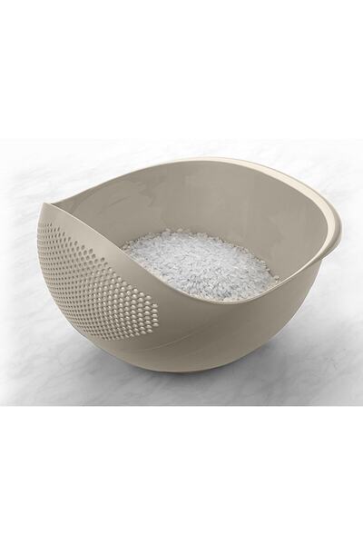 Melkan Home Çok Amaçlı Süzgeç & Pirinç Süzgeci 3 Litre Krem