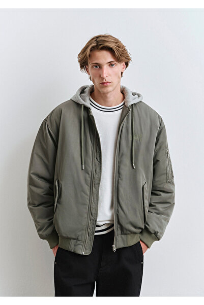 Mavi معطف أخضر بغطاء للرأس 0110563-86961