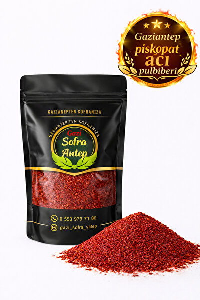gazisofraantep Piskopat Atom İpek Pulbiber 500 gr/ Özel Lüks Baharat Serisi
