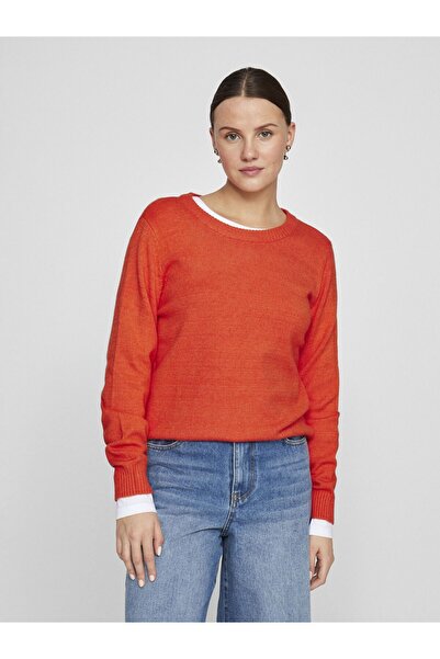 VILA Strickpullover VIRIL Rundhals