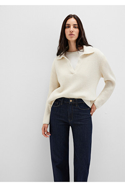 Mavi Wool Blend Polo Neck Beige Sweater 1710588-80194