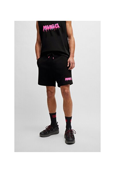 HUGO Yeni Sezon Logo Hikayeli Pamuklu Havlu Şort